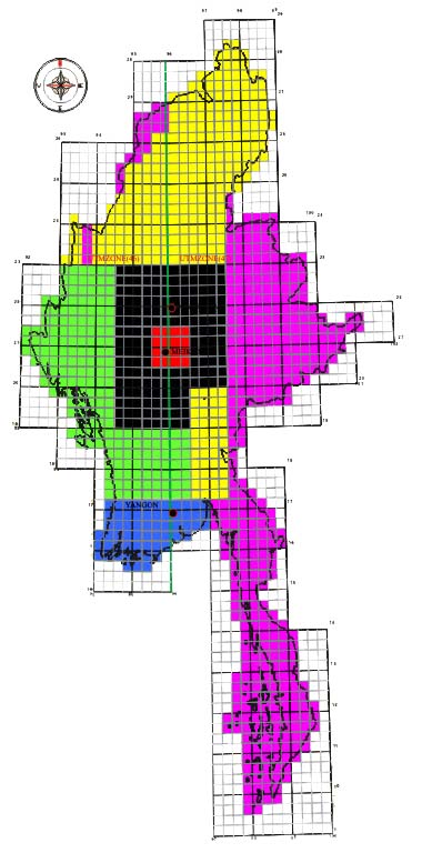 Myanmar Utm Maps Database